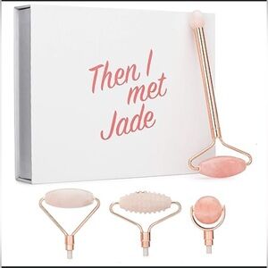 Then I Met Jade Rose Quartz Facial Roller Set 💆🏼♀️